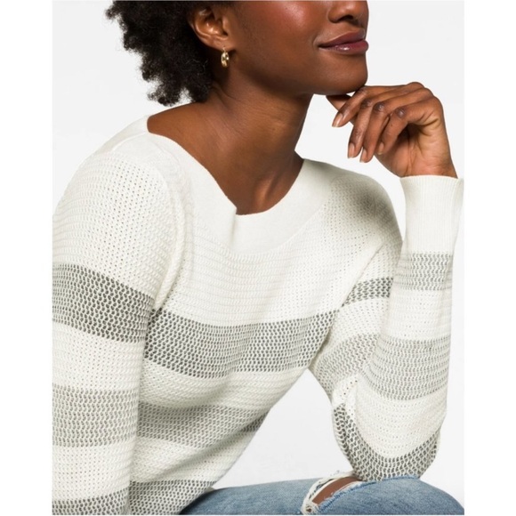 NWT MARKET & SPRUCE 
Tawnee Cotton Blend Waffle Stitch Sweater - Picture 11 of 12